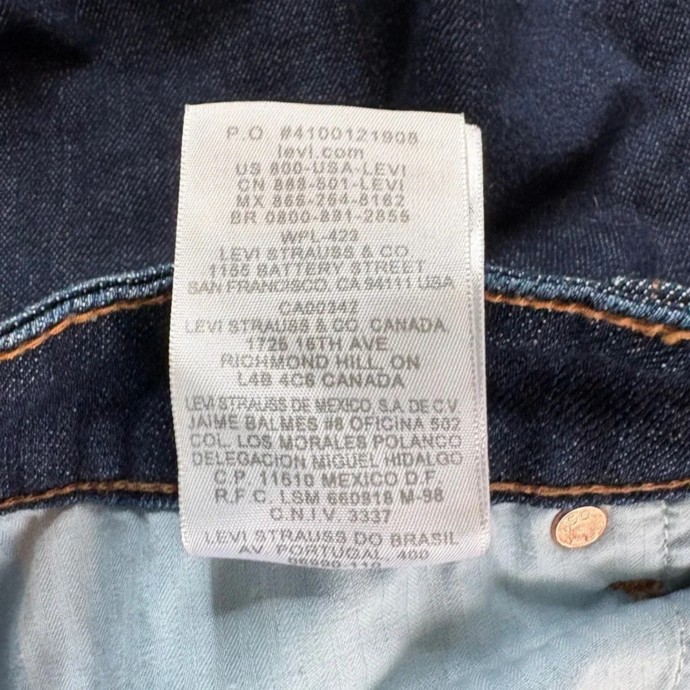 Vtg Y2K Levis Bold Curve Bootcut Jeans 18W Dark Indigo Curvy Indie Sleaze Retro
